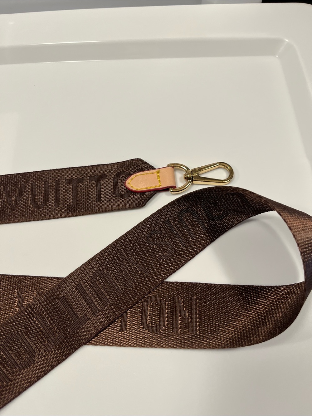 Louis Vuitton Brown Monogram Jacquard Adjustable Shoulder Crossbody Strap